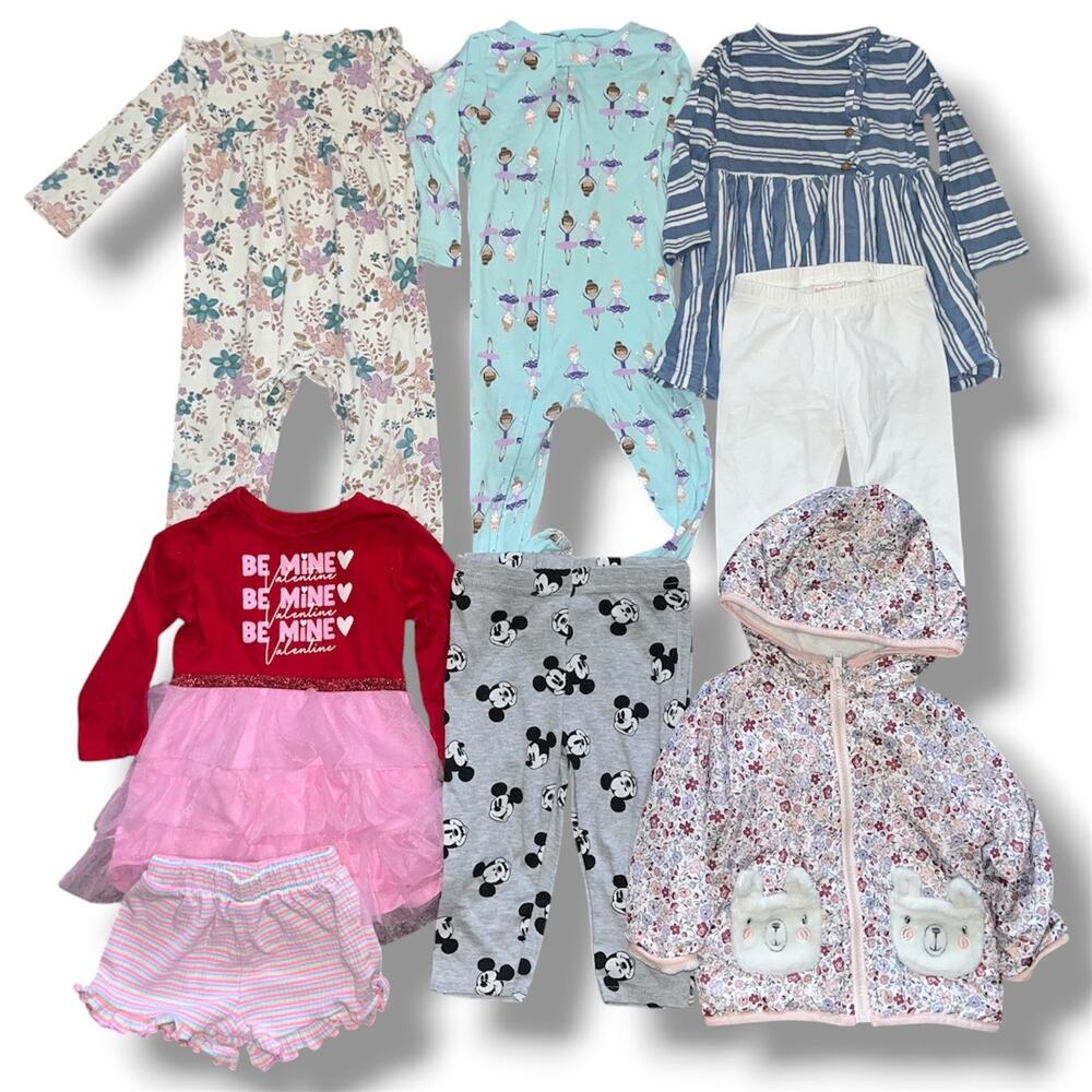 18 Months Baby Girl Clothing Bundle – 8 Pieces
